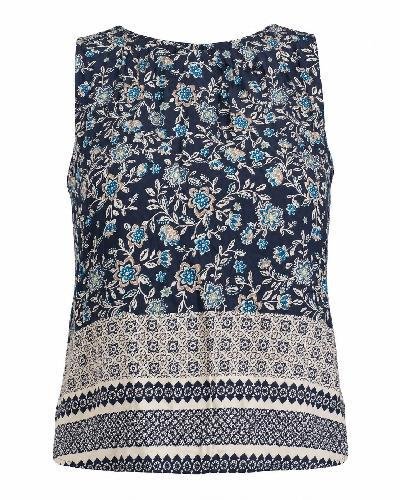 ST-BLUSA IRIS DESMANGADA C/B ESTAMPADO
