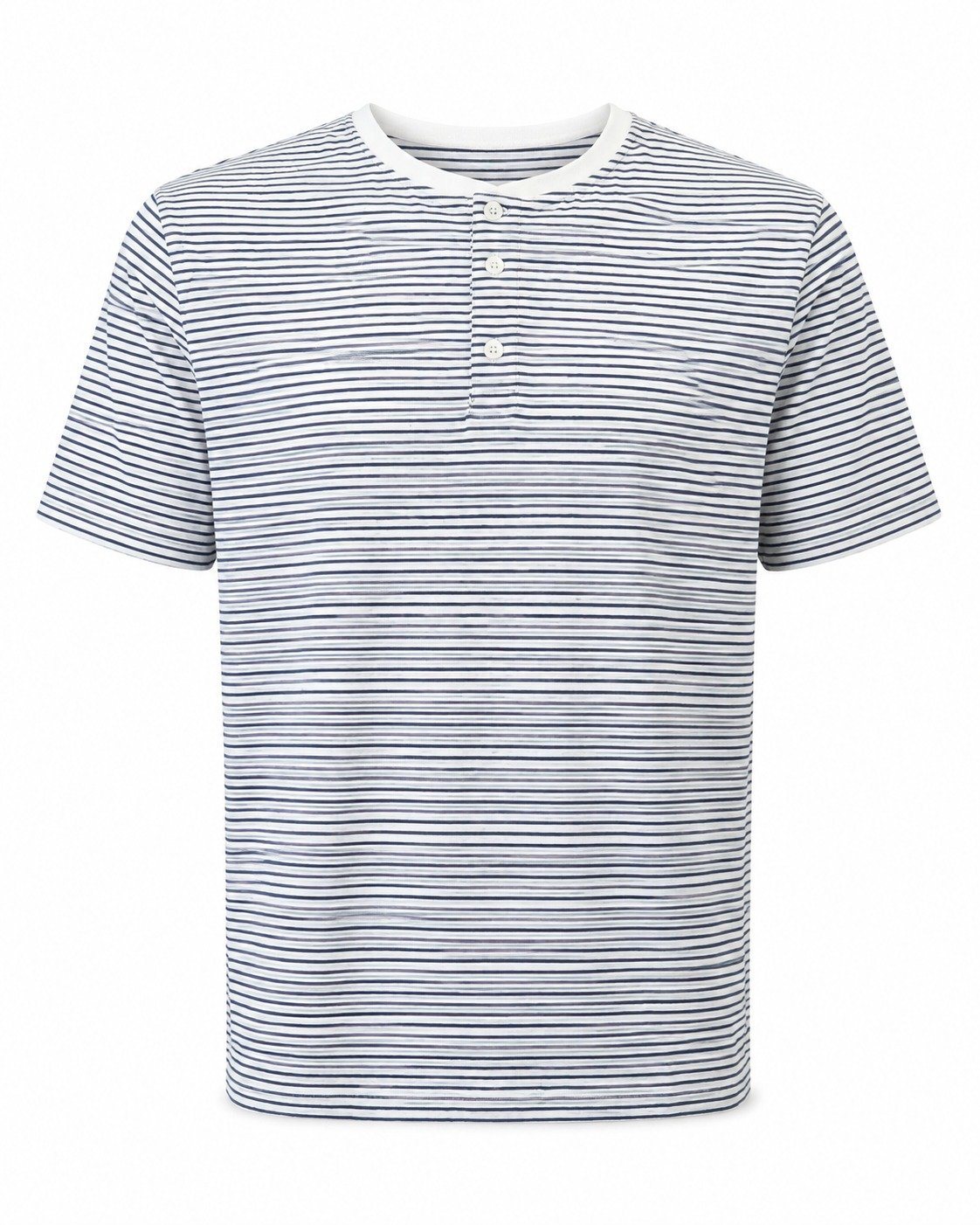ST-Playera Cotton&Co Blanca a Rayas Azul Marino
