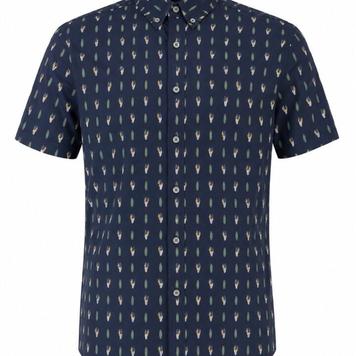ST-Guayabera Cotton&Co Surfboard Azul Marino