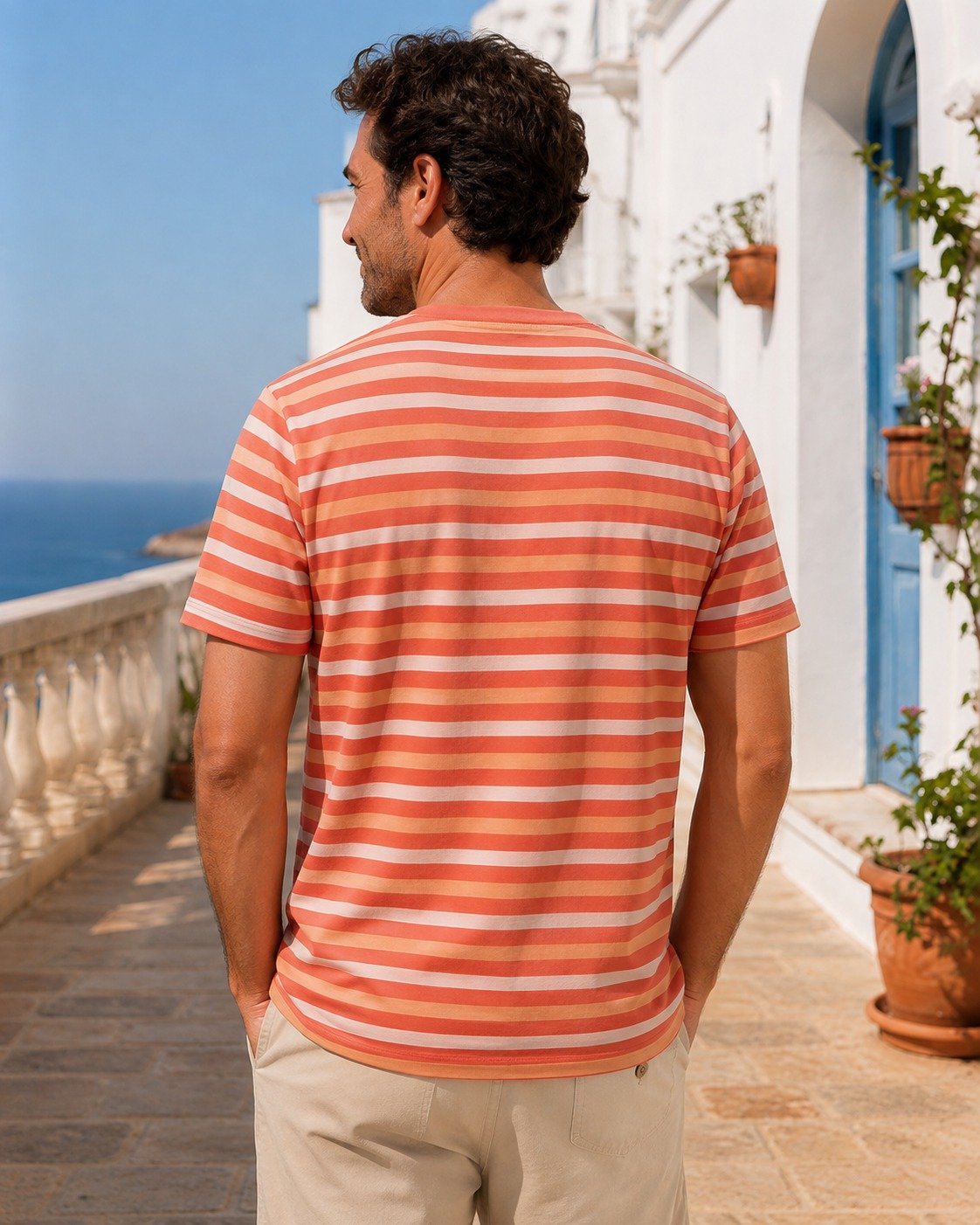 ST-Playera Cotton&Co a Multicolor Naranjas - Imagen 3