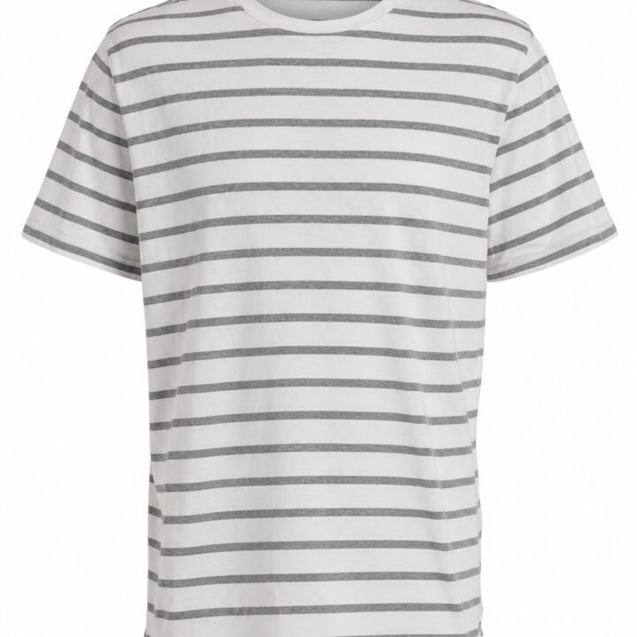 ST-Playera Cotton&Co Blanca a Rayas Grises