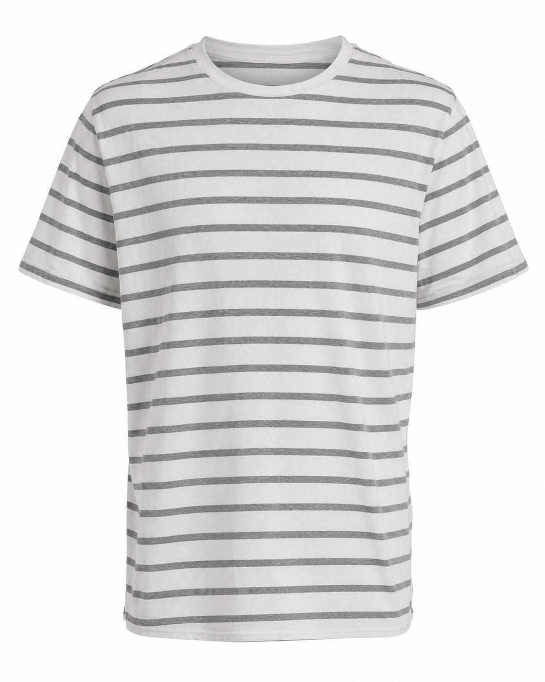 ST-Playera Cotton&Co Blanca a Rayas Grises