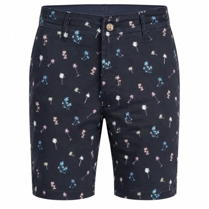 ST-Short Cotton&Co Azul Marino Multi Palm Prt