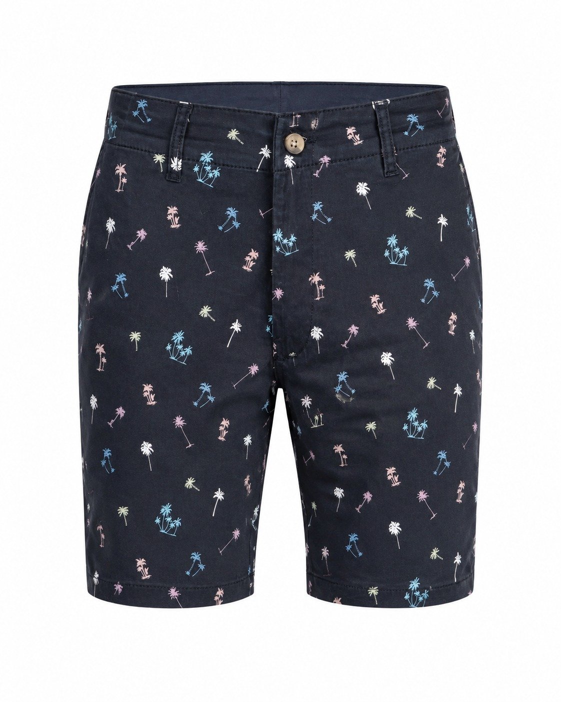 ST-Short Cotton&Co Azul Marino Multi Palm Prt