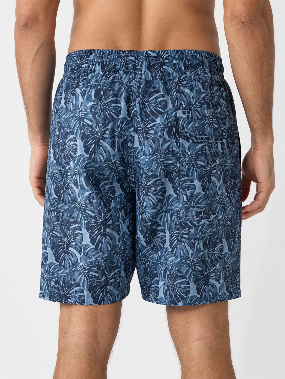 ST-Short Bluewave Swim Estampado Leaves Azul Marino - Imagen 3