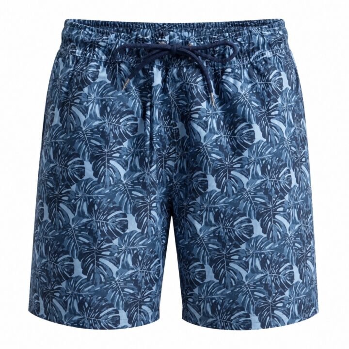 ST-Short Bluewave Swim Estampado Leaves Azul Marino