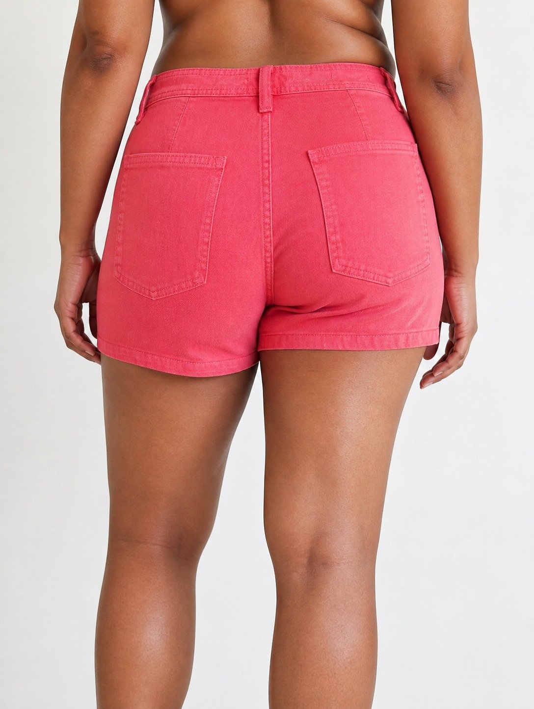 ST-Short Universal Thread Mezclilla Sailor Fucsia Tiro Alto - Imagen 3