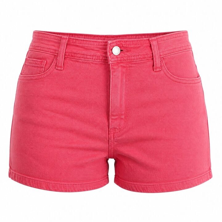 ST-Short Universal Thread Mezclilla Sailor Fucsia Tiro Alto