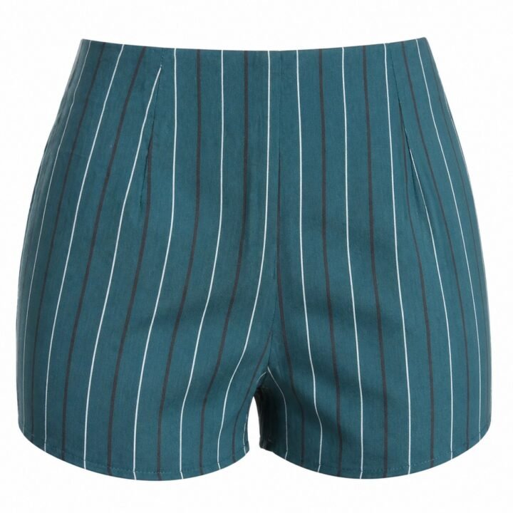ST-Short Iris Verde Botella a Rayas Ngr/Bla
